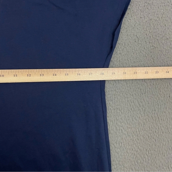 Uniqlo Blue Mercerized French Sleeves Dress - Picture 2 of 7